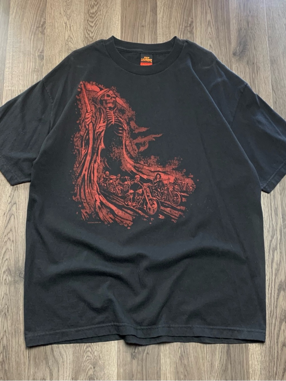 Y2K 2000s Skull Biker Entsteins Cycle Works Shirt